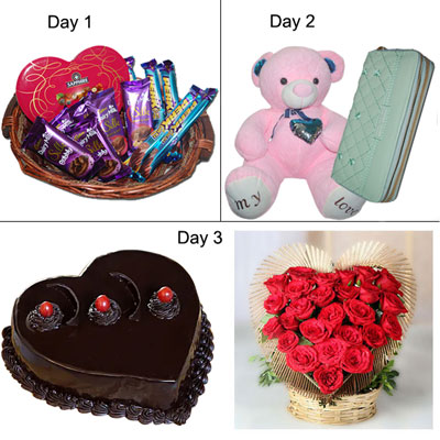 "Delicious Heart to Heart Chocolate cake - 6kgs - Click here to View more details about this Product